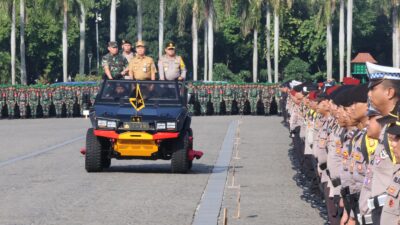 Kapolda Metro dan Pangdam Jaya Pimpin Apel Kesiapan Pengamanan Pilkada 2024 di Monas
