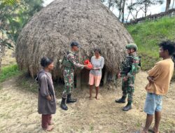 TNI Untuk Rakyat, Satgas Yonif 641/Bru Laksanakan Anjangsana di Distrik Napua