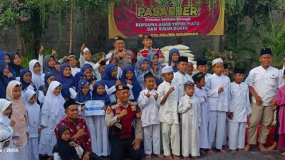 Samapta Polres Situbondo Berbagi dengan Anak Yatim dan Kaum Duafa